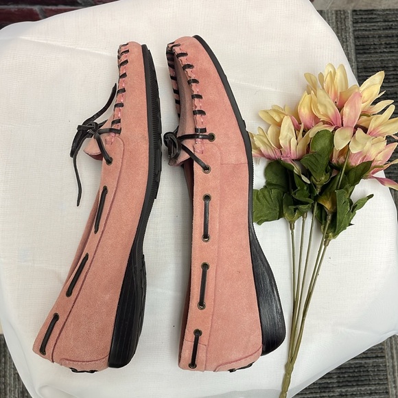 Gianni Bini Pink Suede Moccasin/Slip on Loafers Size 7.5 - Picture 7 of 10